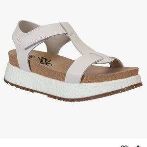 Stylish White Platform Sandals